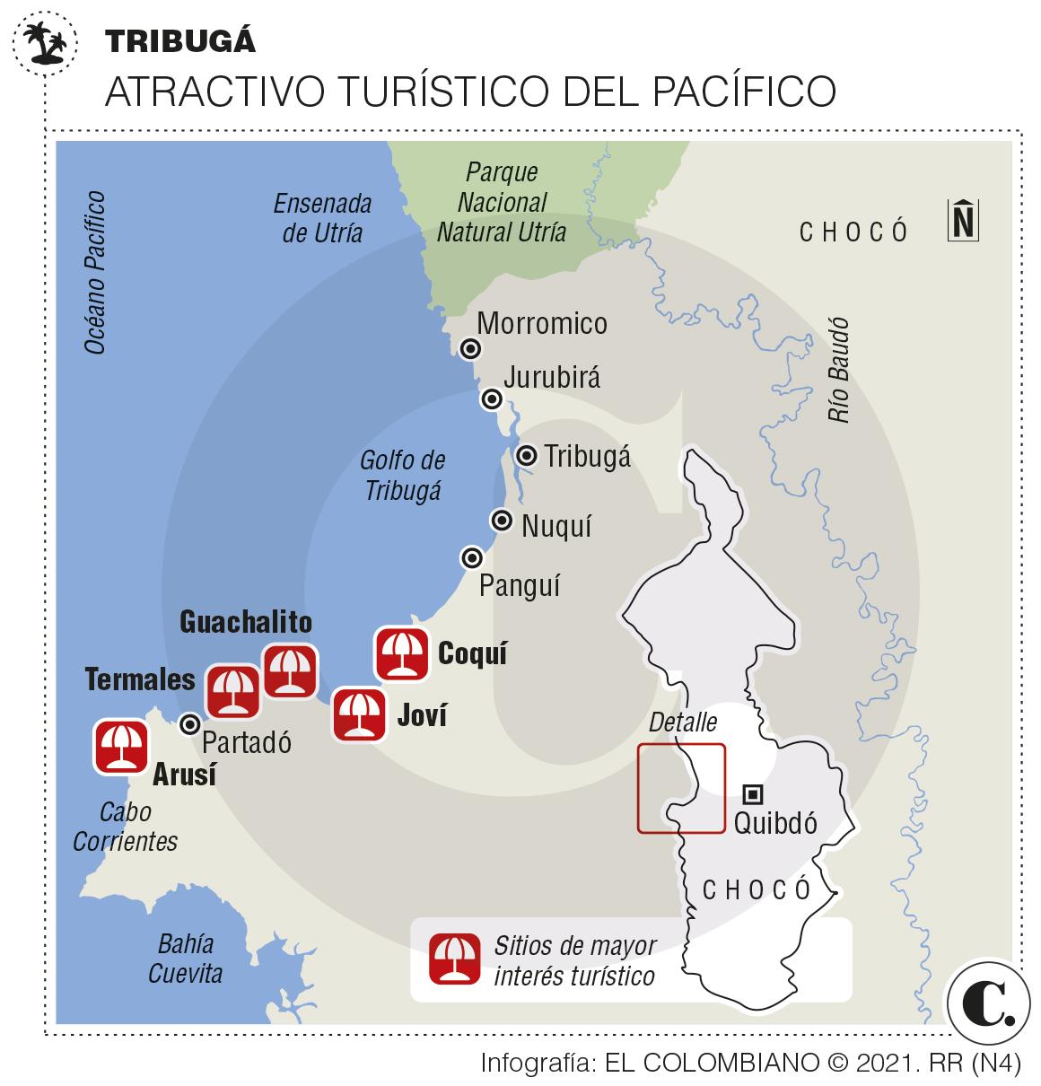 Tribugá, en Chocó, listo para mostrar su mejor cara al turismo Tribugá, en Chocó, listo para mostrar su mejor cara al turismo