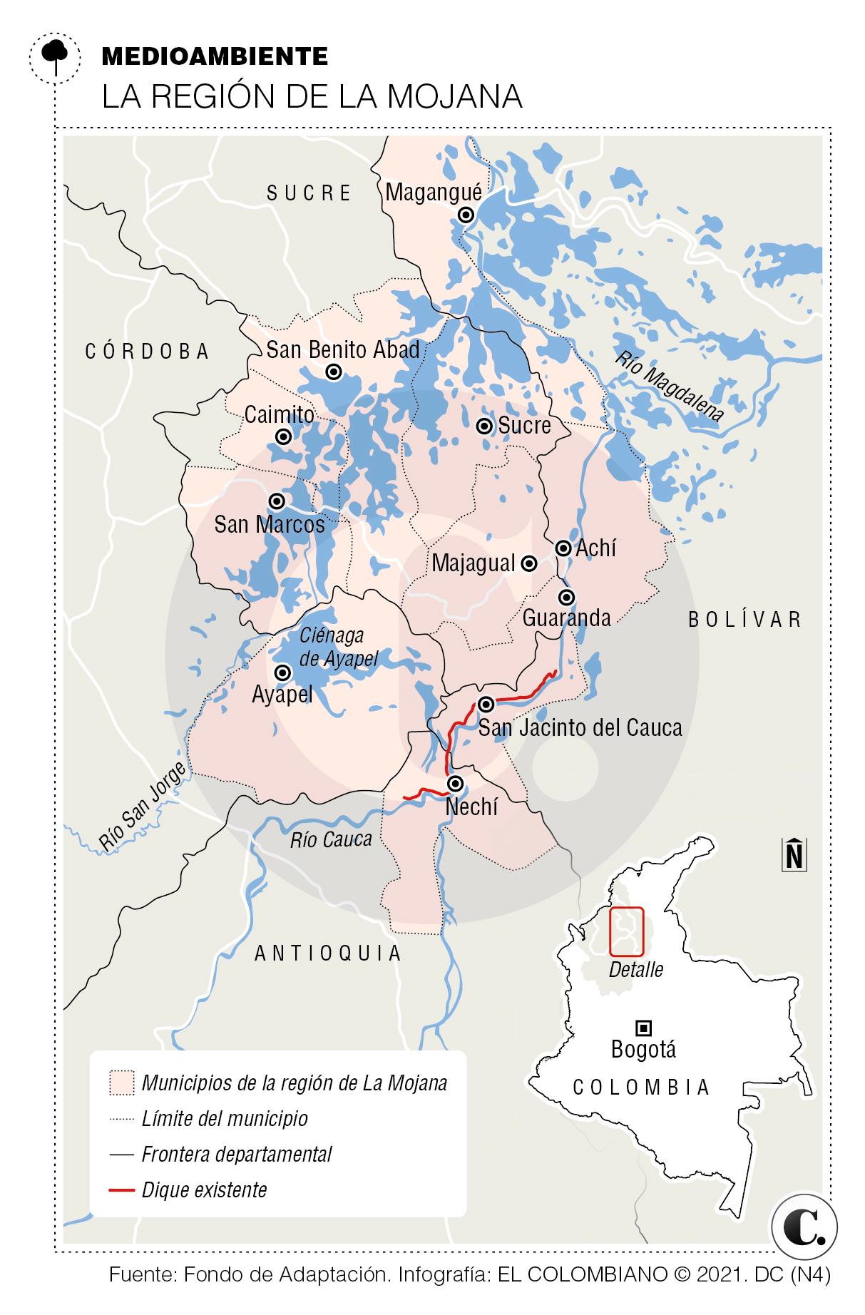 La Mojana ora por un dique que frene al río La Mojana ora por un dique que frene al río