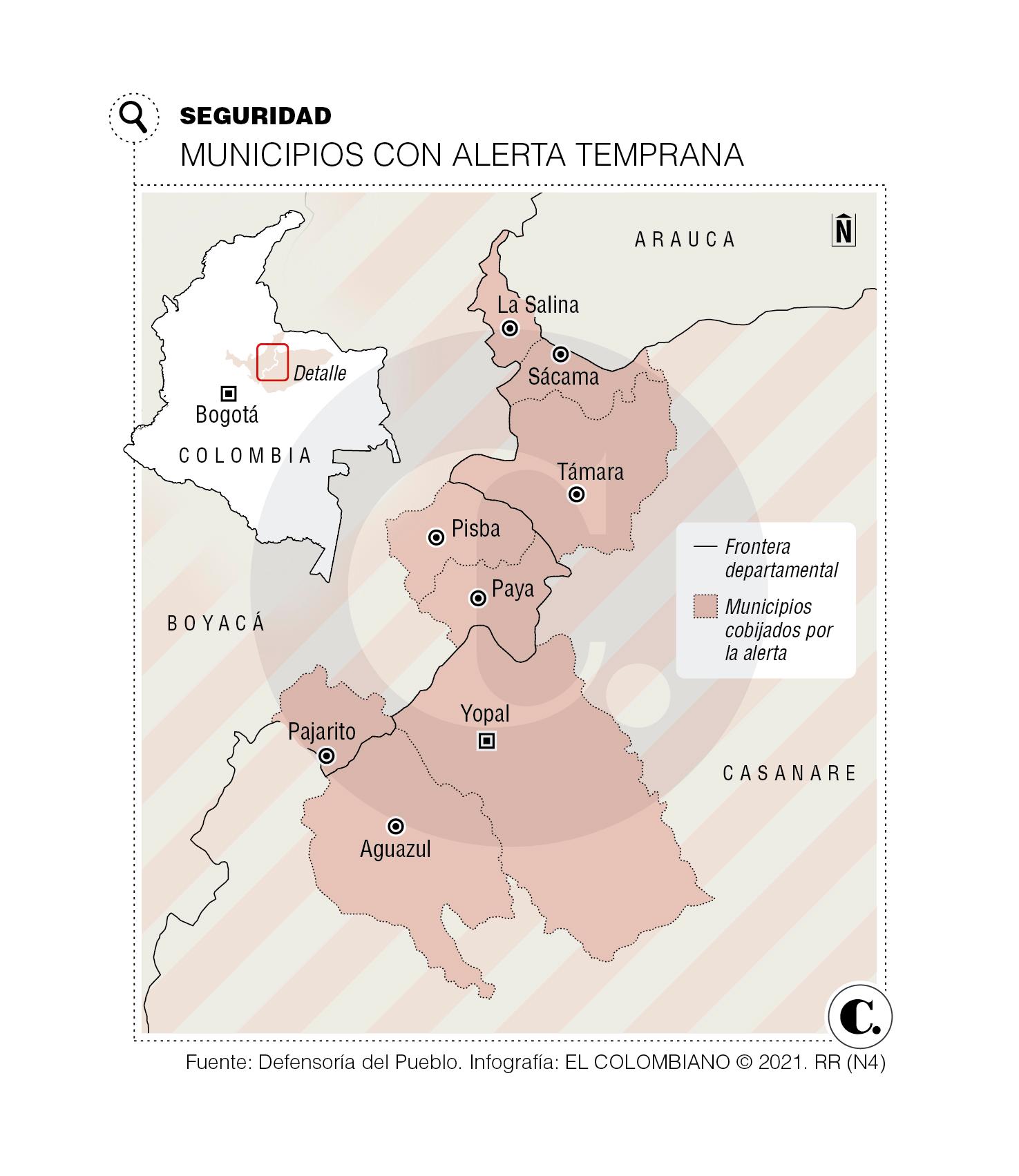 Frontera de Boyacá y Casanare, en vilo por amenazas Frontera de Boyacá y Casanare, en vilo por amenazas