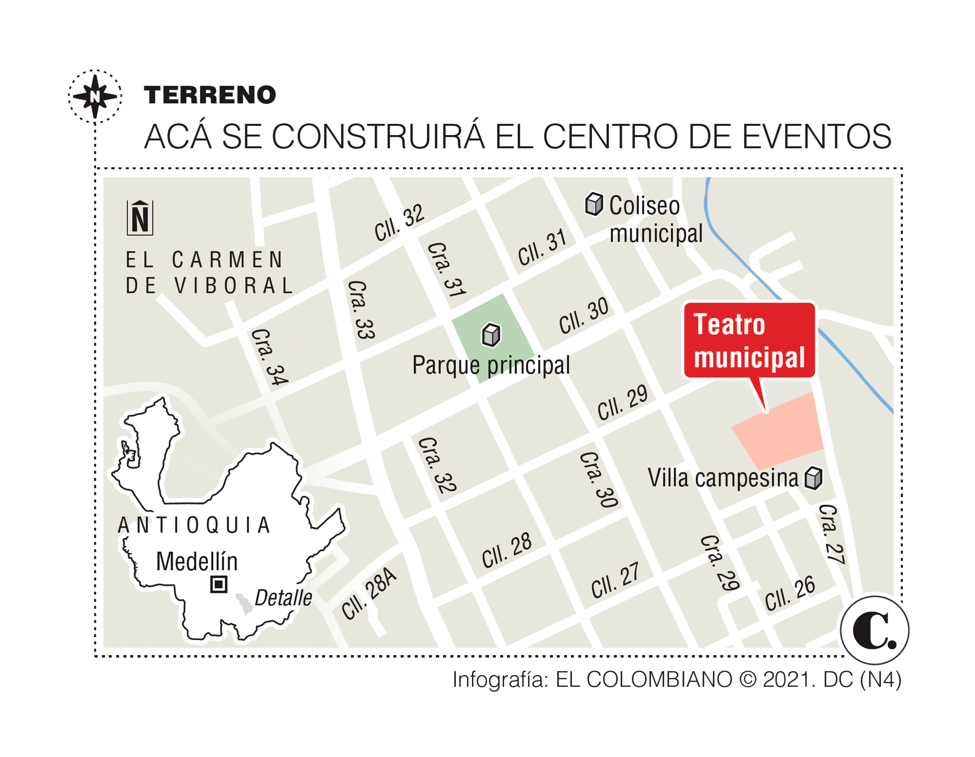 El Carmen de Viboral por fin construirá su Teatro El Carmen de Viboral por fin construirá su Teatro