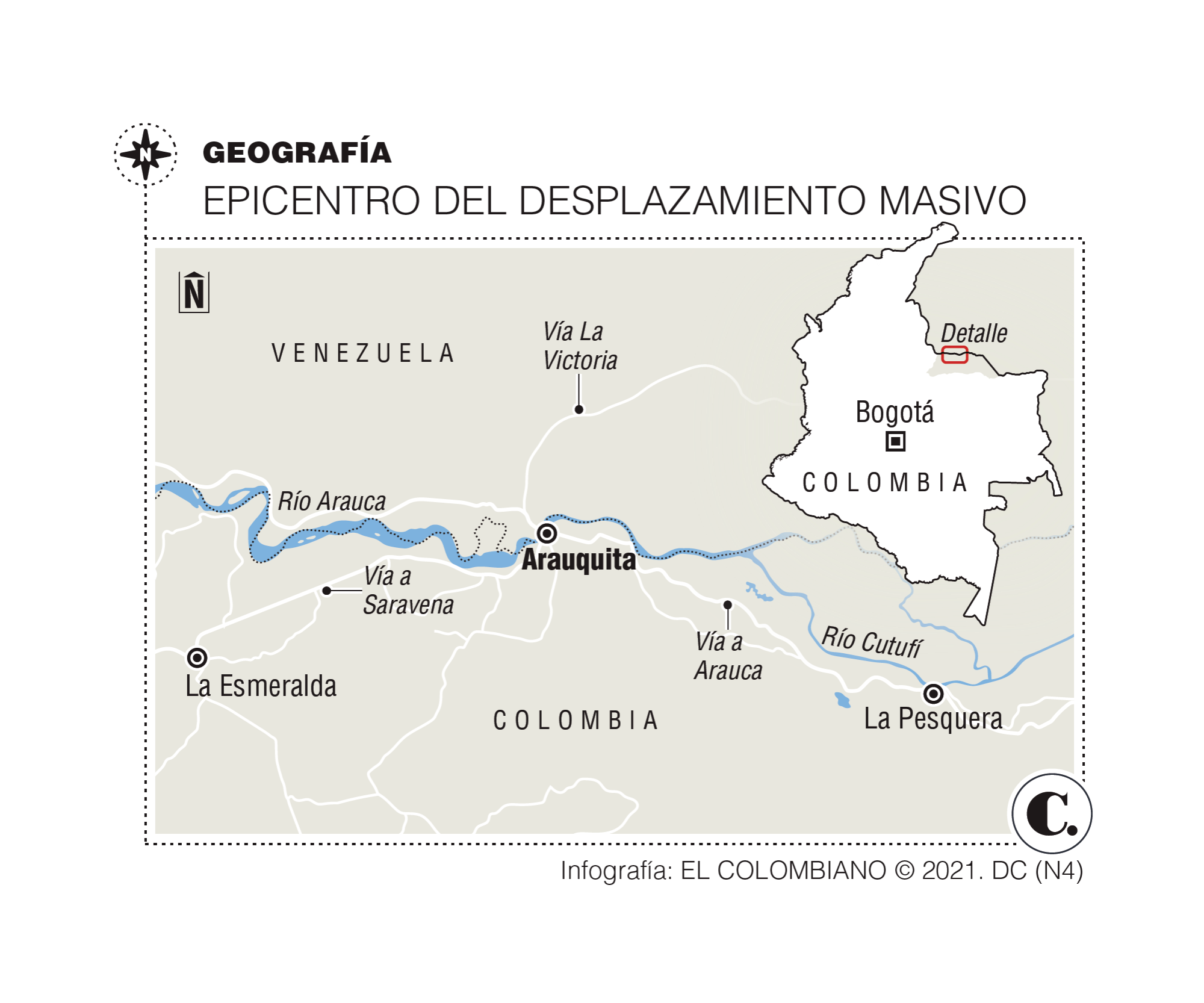 En Arauca se borró el límite de los que huyen de la violencia En Arauca se borró el límite de los que huyen de la violencia