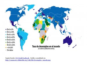 desempleo en el mundo por paises