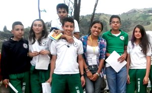 Taller en I. E. San Cristóbal. Año: 2014 