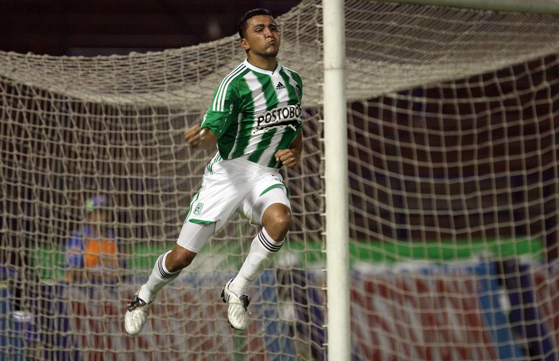 Foto: Hernán Vanegas.   Camilo Pérez, figura del triunfo ante Once Caldas en al Copa Postobón