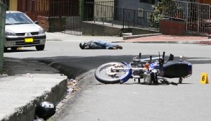 Escena del crimen en Francisco Antonio Zea. Foto de Juan Diego Zapata.