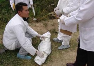 Inspección técnica al cadáver del pequeño, en la vereda Tíquiza.