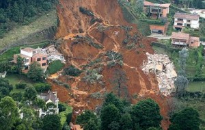 Derrumbe de El Poblado. Foto de Donaldo Zuluaga.