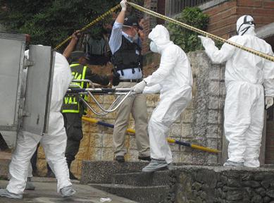 Así finalizó la inspección a los cadáveres.