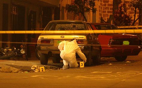 La escena del crimen, en Belén San Bernardo. Foto de Jaime Pérez.