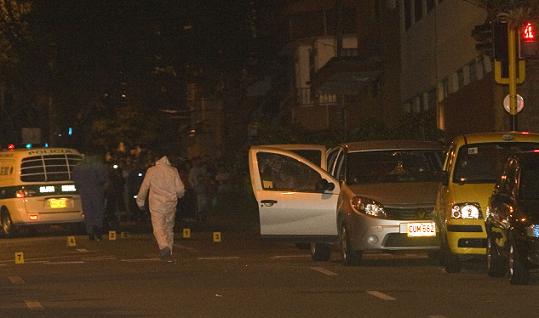 Esta es la escena del quíntuple homicidio, en el centro de Envigado.