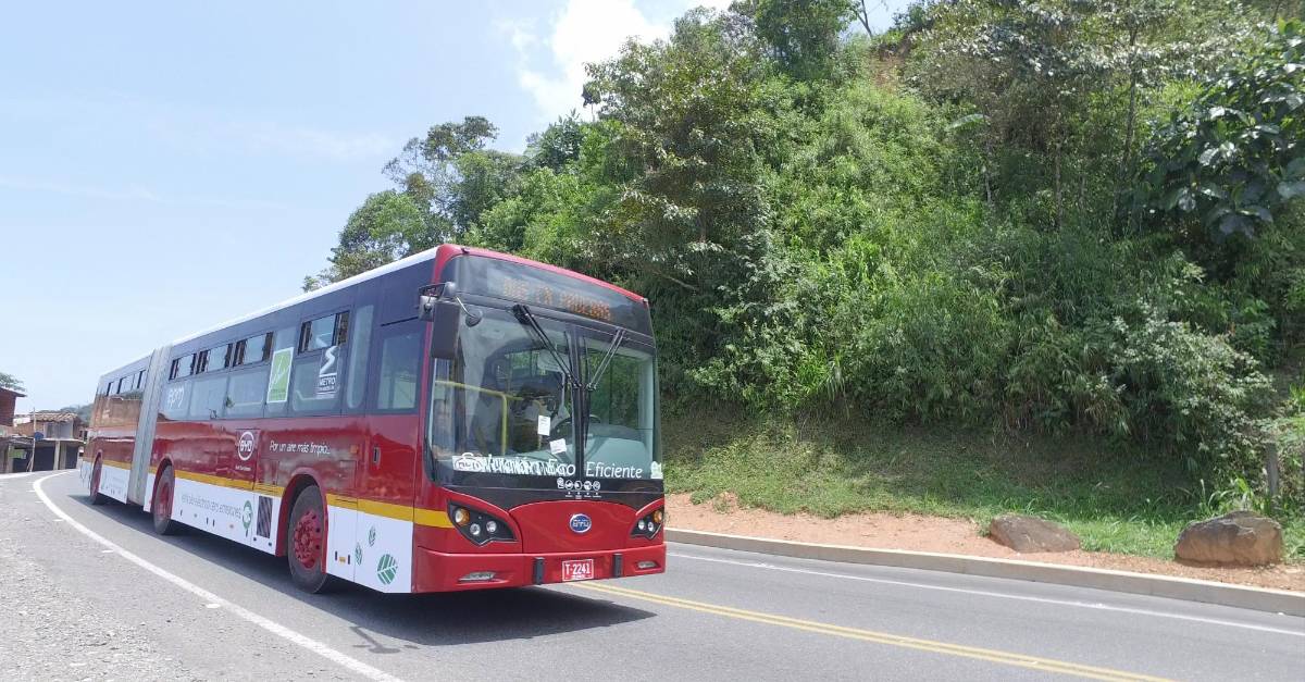 Bus eléctrico de Bogotá a Medellín, sin recargar