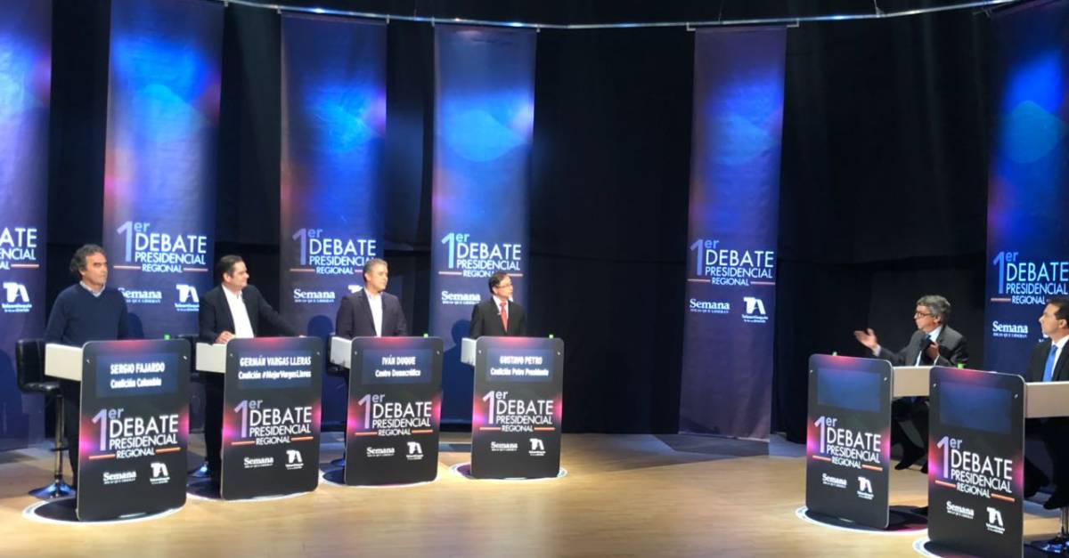 Así les fue a los candidatos en el primer debate presidencial