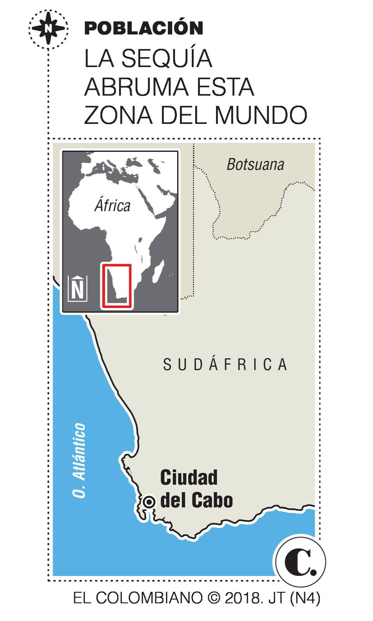 Sequía en Sudáfrica deja alerta por falta de agua Sequía en Sudáfrica deja alerta por falta de agua