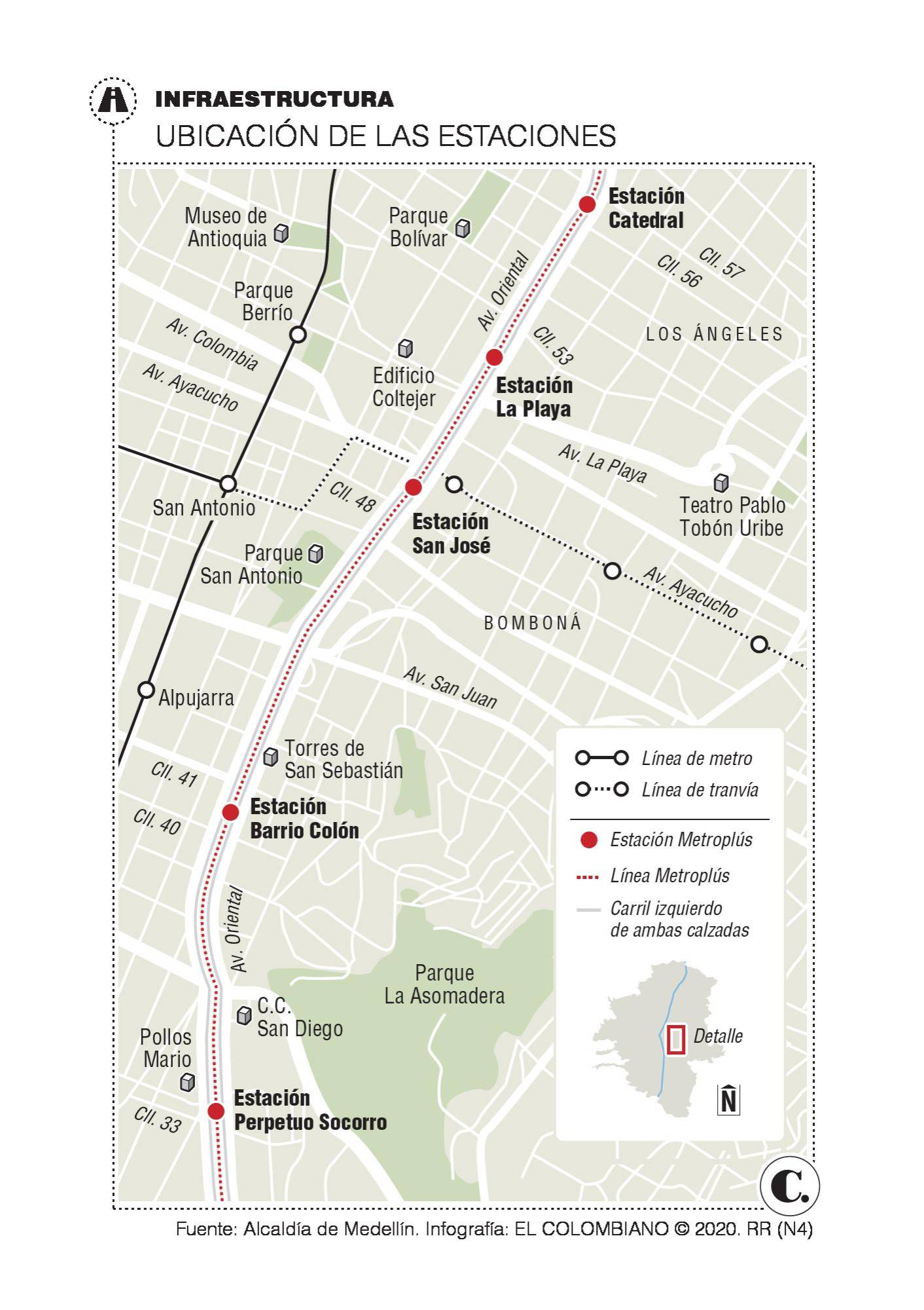 Estaciones de metroplús en la Av. Oriental serán entregadas en enero Estaciones de metroplús en la Av. Oriental serán entregadas en enero
