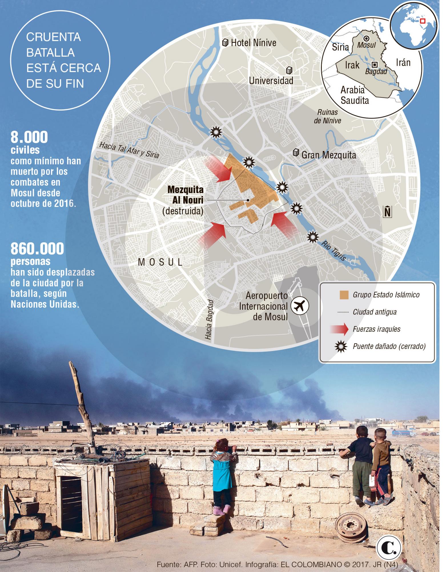 “En Mosul niños pagan el precio más alto”