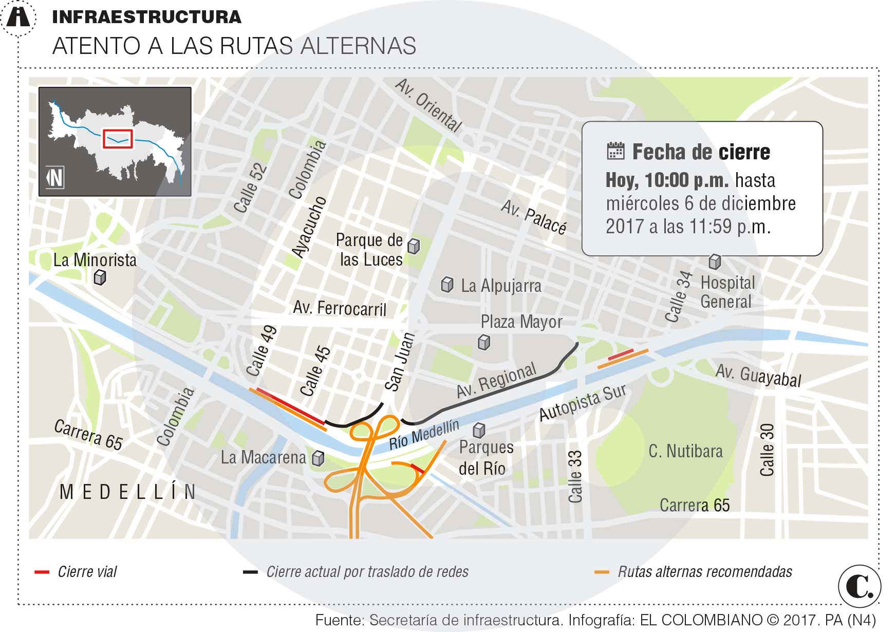 Por Parques del Río inician restricciones en la Regional Por Parques del Río inician restricciones en la Regional