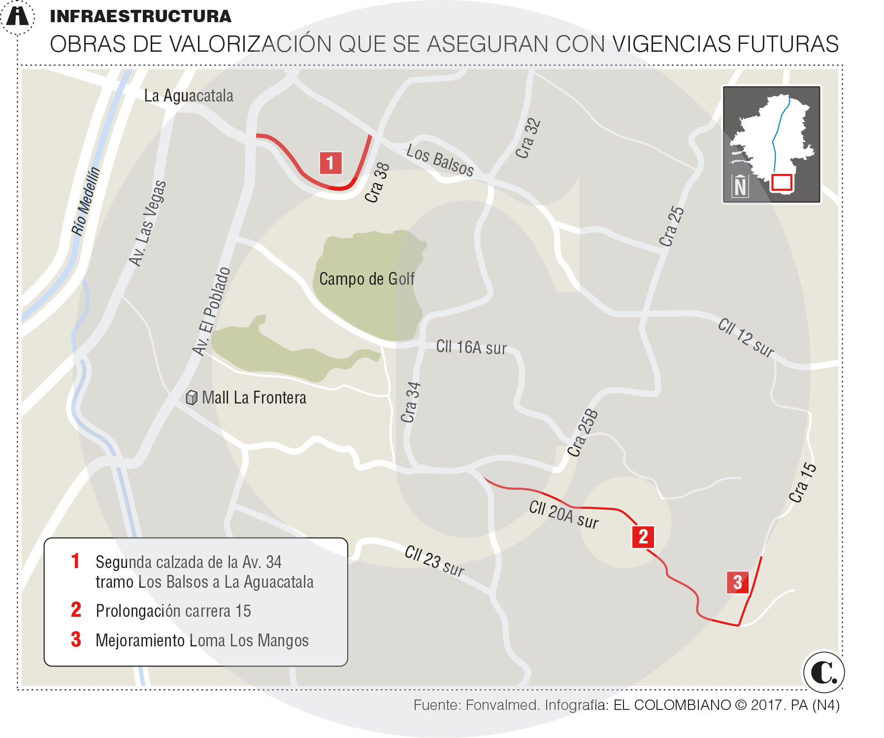 Obras de Valorización de El Poblado aseguran vigencias futuras