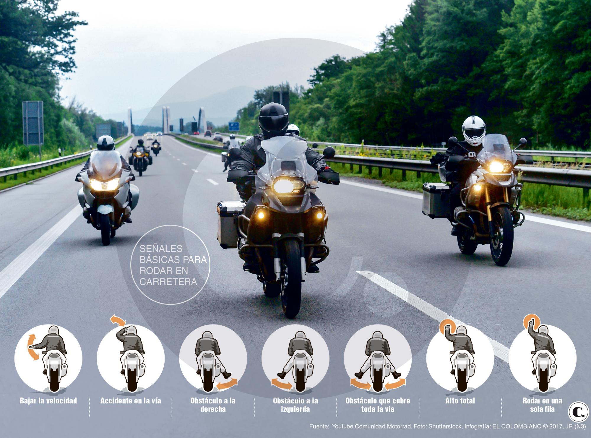 Señales para la ruta