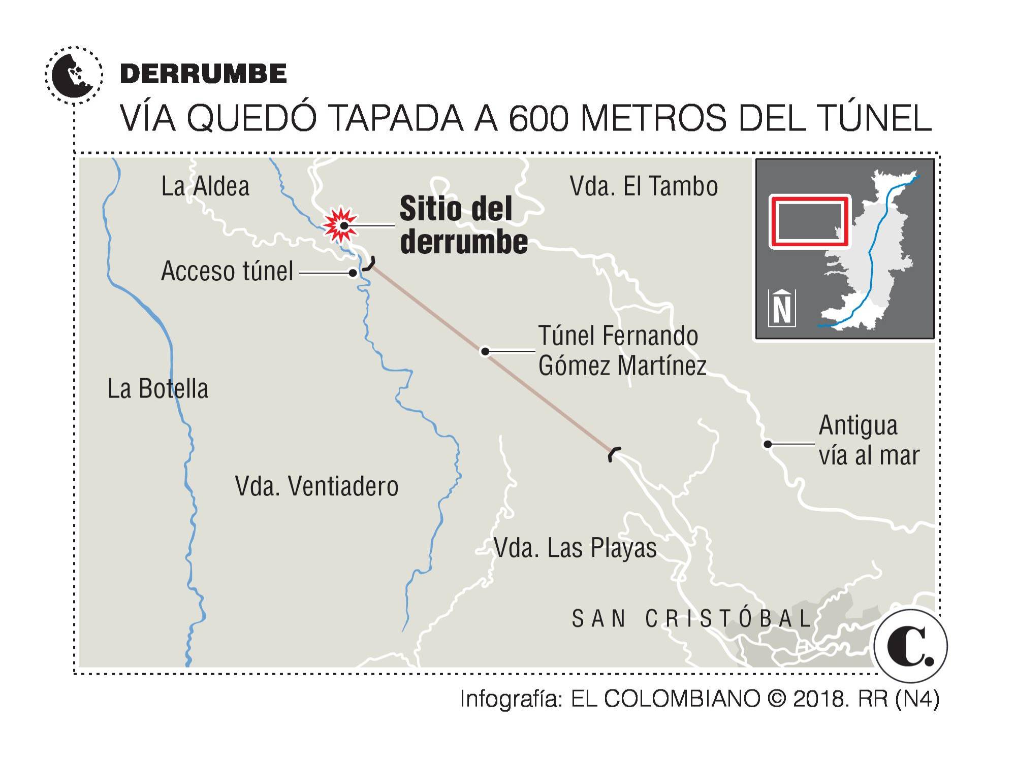 Derrumbe en vía al Occidente afecta el retorno de miles de viajeros