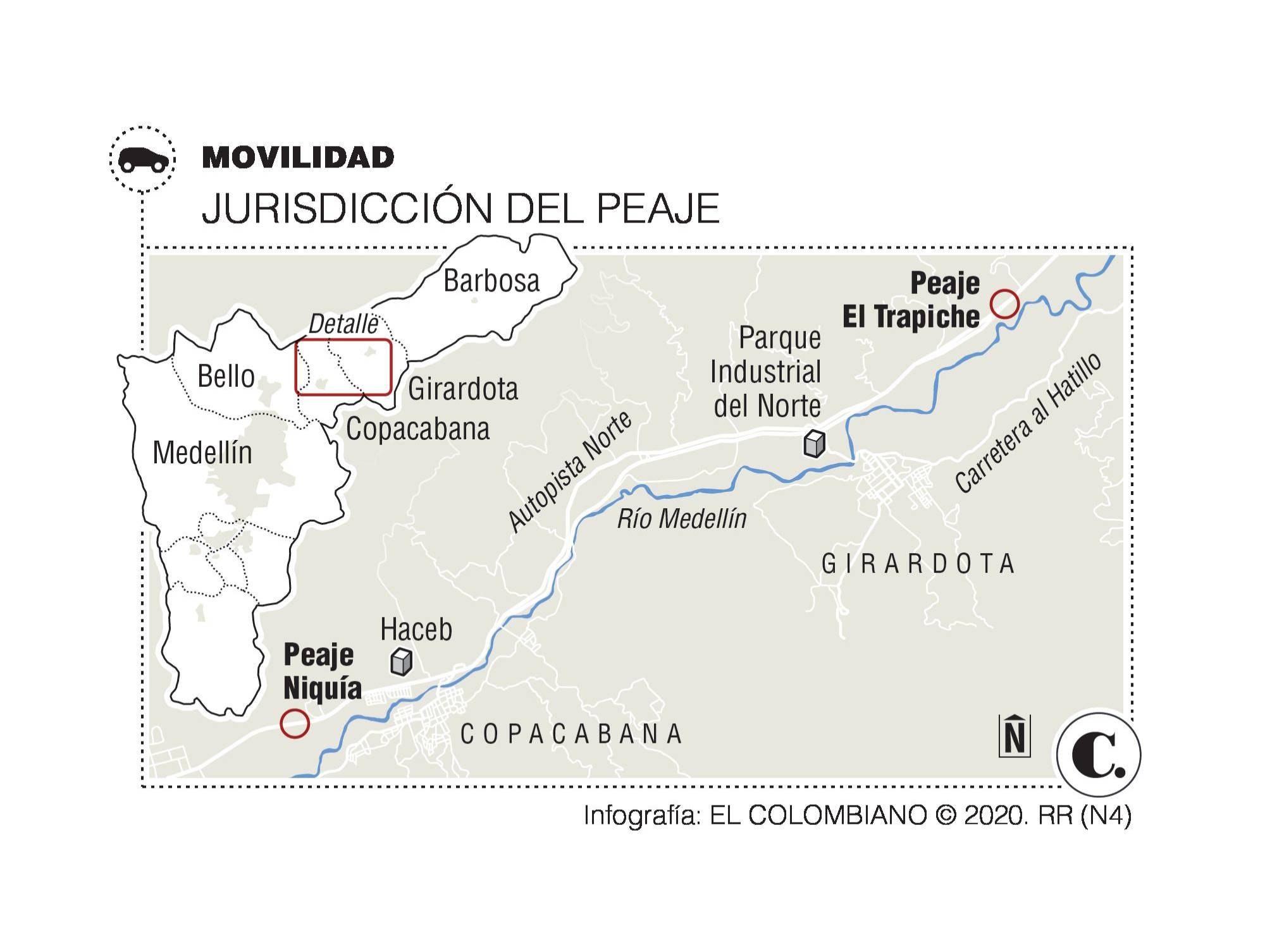 Peaje El Trapiche, dolor de cabeza para los alcaldes del Aburrá norte Peaje El Trapiche, dolor de cabeza para los alcaldes del Aburrá norte
