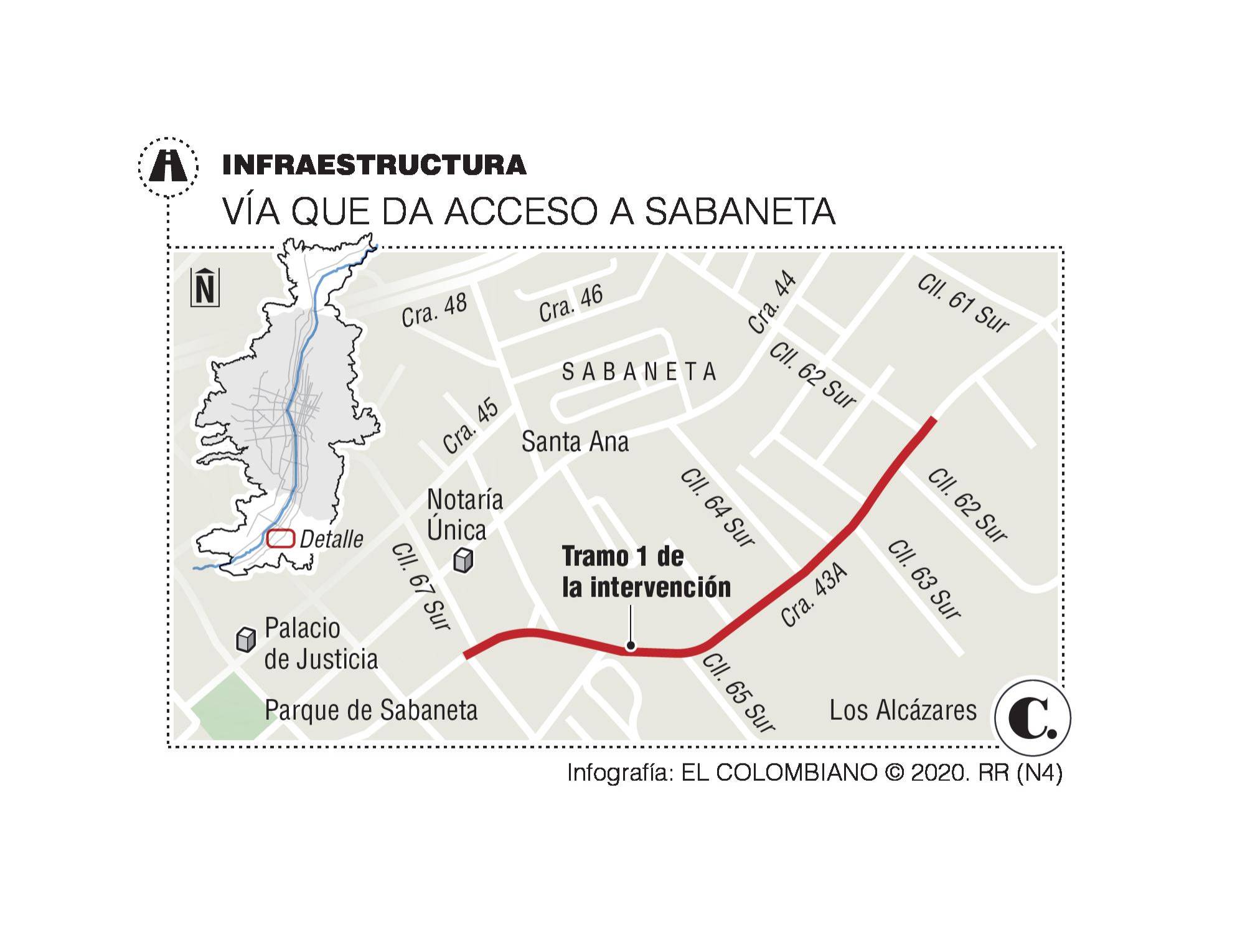 La 43 A, el cuello de botella de Sabaneta, sería ampliada en 2021 La 43 A, el cuello de botella de Sabaneta, sería ampliada en 2021