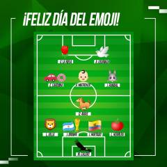 Atlético Nacional celebró el Día Mundial del emoji con una singular nómina Atlético Nacional celebró el Día Mundial del emoji con una singular nómina