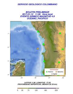 Temblor de magnitud 4,9 se registró en Bahía Solano - El Colombiano