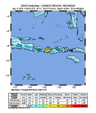 Epicentro del sismo. FOTO EFE Epicentro del sismo. FOTO EFE