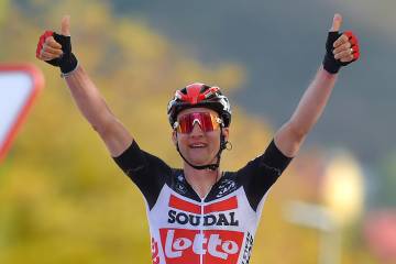 Vuelta a España: el belga Tim Wellens triunfa en la quinta etapa y Roglic sigue de líder Vuelta a España: el belga Tim Wellens triunfa en la quinta etapa y Roglic sigue de líder