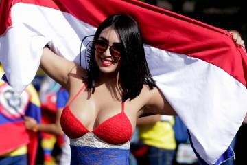 La pasión tricolor y albirroja se siente en Brasil La pasión tricolor y albirroja se siente en Brasil