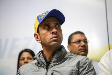 Ante elecciones en Venezuela, Capriles pide observación internacional en legislativas Ante elecciones en Venezuela, Capriles pide observación internacional en legislativas