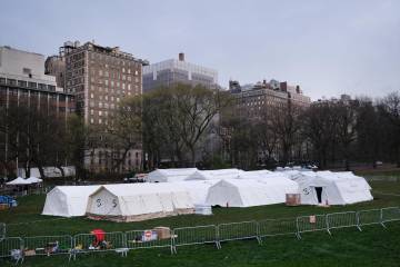 El Central Park neoyorquino se transforma en hospital de campaña El Central Park neoyorquino se transforma en hospital de campaña
