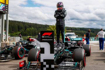 Lewis Hamilton ganó el Gran Premio de Bélgica y amplía ventaja de líder en la F-1 Lewis Hamilton ganó el Gran Premio de Bélgica y amplía ventaja de líder en la F-1