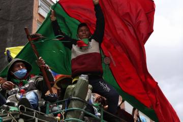 Minga indígena marchó en Bogotá y regresó al Cauca Minga indígena marchó en Bogotá y regresó al Cauca