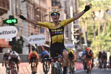 Wout Van Aert ganó la Milán-San Remo, Fernando Gaviria no figuró Wout Van Aert ganó la Milán-San Remo, Fernando Gaviria no figuró