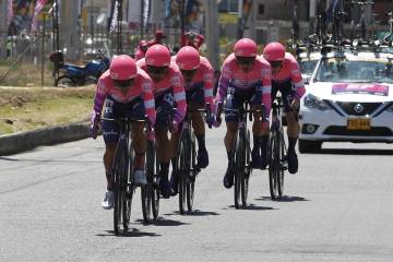 Así festejó Sergio Higuita el título en el Tour Colombia Así festejó Sergio Higuita el título en el Tour Colombia