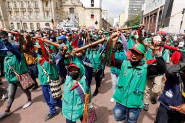 Segundo día de minga en Bogotá cerró sin diálogo Segundo día de minga en Bogotá cerró sin diálogo