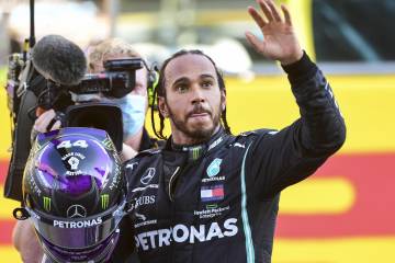 Hamilton ganó el Gran Premio de Toscana y amenaza el récord de victorias de Schumacher Hamilton ganó el Gran Premio de Toscana y amenaza el récord de victorias de Schumacher