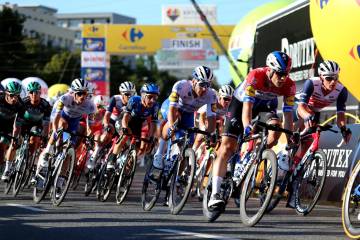 Caída en la primera etapa de la Vuelta a Polonia Caída en la primera etapa de la Vuelta a Polonia