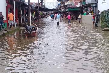 Vigía del Fuerte, Antioquia, inundado por lluvias y desbordamiento de ríos Vigía del Fuerte, Antioquia, inundado por lluvias y desbordamiento de ríos