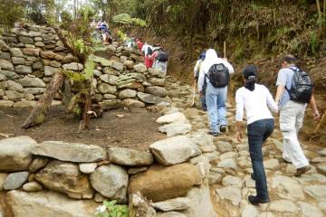 Caminantes que atraviesan montañas Caminantes que atraviesan montañas