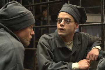 Rami Malek en la película La gran fuga Rami Malek en la película La gran fuga
