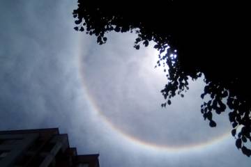 Fotos del halo solar en Medellín y Antioquia Fotos del halo solar en Medellín y Antioquia