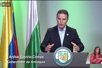Aníbal Gaviria retoma sus funciones como gobernador de Antioquia Aníbal Gaviria retoma sus funciones como gobernador de Antioquia