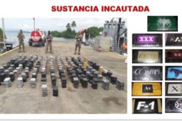 Incautan toneladas de cocaína colombiana en aguas internacionales Incautan toneladas de cocaína colombiana en aguas internacionales