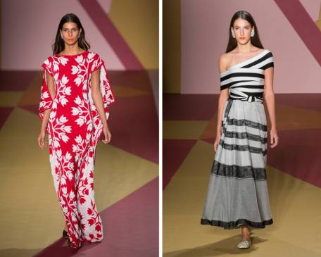 Combinaciones blanco y rojo y blanco y negro se vieron en la pasarela. FOTOS Edwin Bustamante Combinaciones blanco y rojo y blanco y negro se vieron en la pasarela. FOTOS Edwin Bustamante