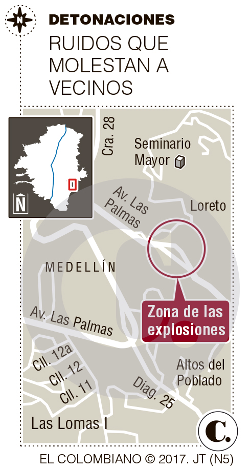 Molestia por explosiones en túnel de Oriente