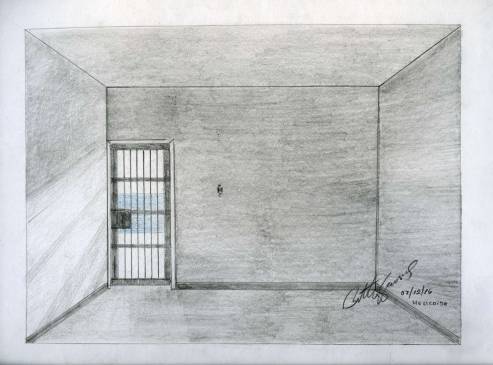 Ilustración del libro “Cuadernos urgentes, arte tras las rejas”. CORTESÍA ACCIÓN POR LA LIBERTAD Ilustración del libro “Cuadernos urgentes, arte tras las rejas”. CORTESÍA ACCIÓN POR LA LIBERTAD