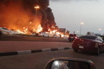 Incendio en Emiratos Árabes fue controlado sin pérdidas humanas Incendio en Emiratos Árabes fue controlado sin pérdidas humanas