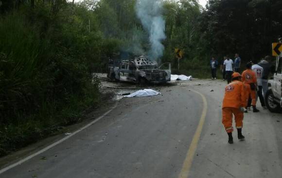 Dos policías muertos tras ataque en Caldono, Cauca